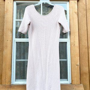 Blush Pink Knee Length Dress / Stylish / Cozy